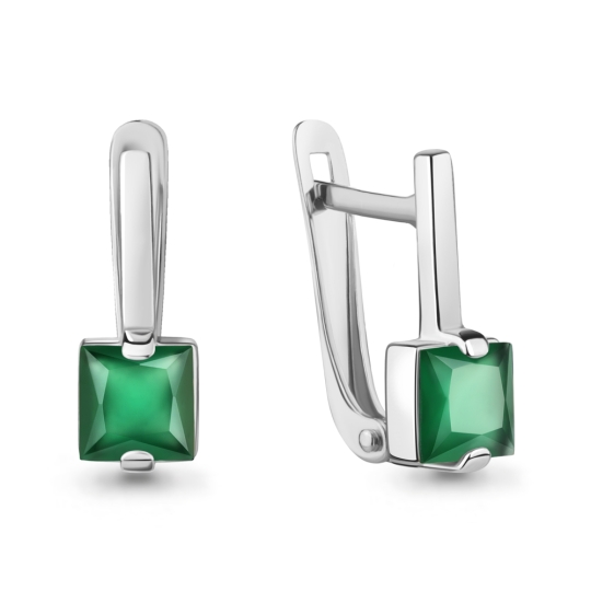 Подвеска из серебра с агатом