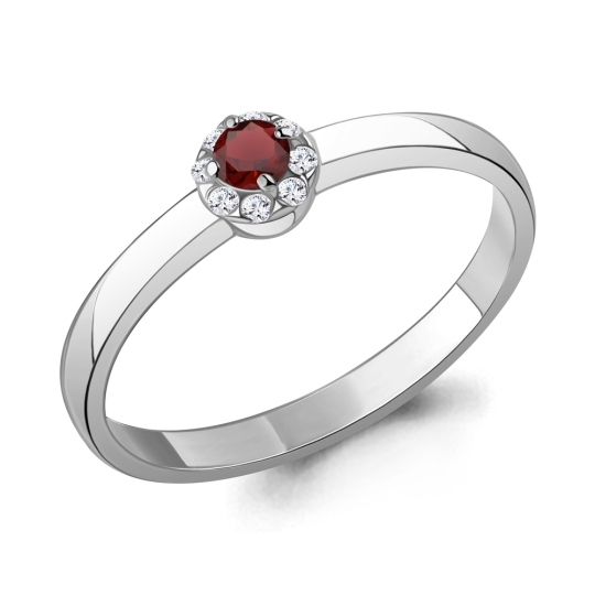 Кольцо из серебра с топазом Swiss