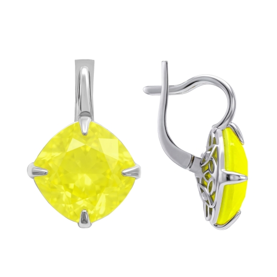 Подвеска из серебра с ювелирным кристаллом