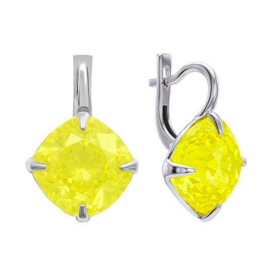 Подвеска из серебра с ювелирным кристаллом