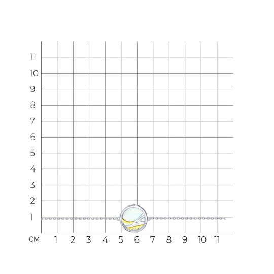 Браслет из серебра с фианитами