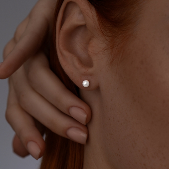 Серьги из серебра с позолотой