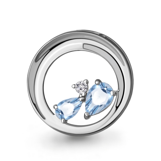 Подвеска из серебра "Змея"