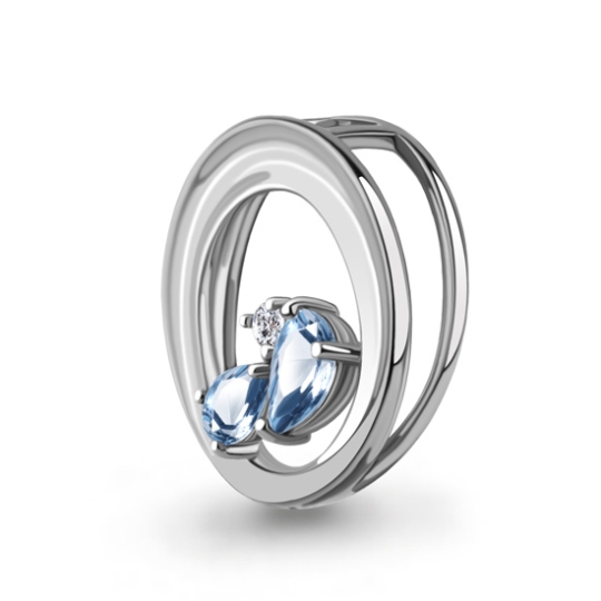 Подвеска из серебра "Змея"