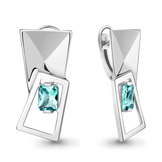 Кольцо из серебра с ювелирным кристаллом