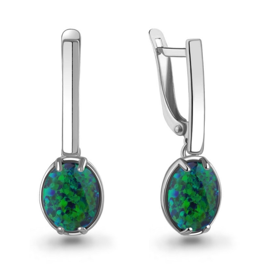 Кольцо из серебра с опалом