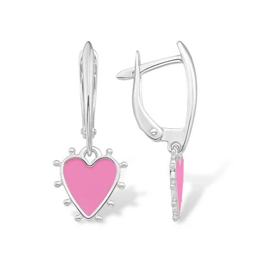 Серьги из серебра с топазами Swiss и фианитами