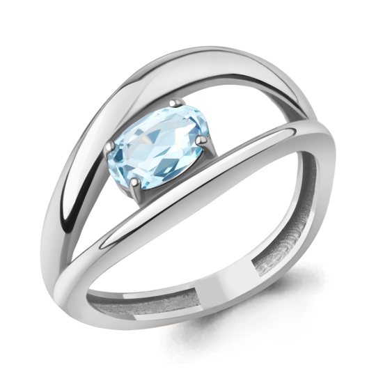 Кольцо из серебра с фианитами