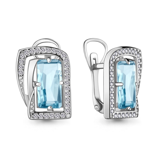 Серьги-кольца из серебра