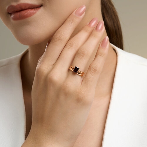 Обручальное кольцо из серебра