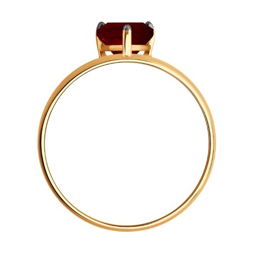 Кольцо из серебра с фианитами