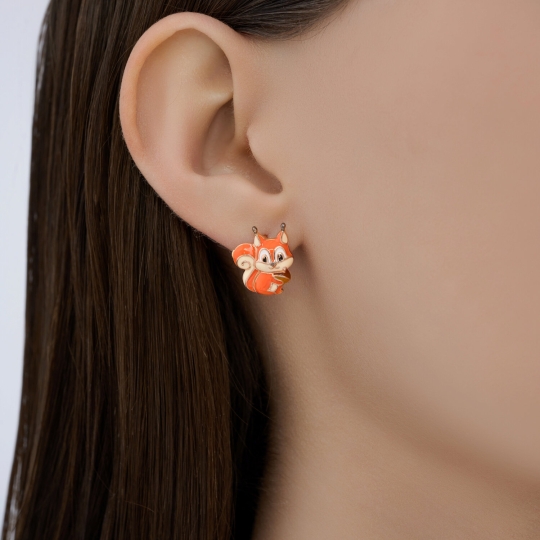 Серьга-кафф из серебра