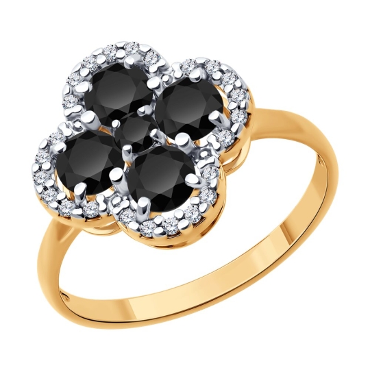 Кольцо из серебра с янтарем