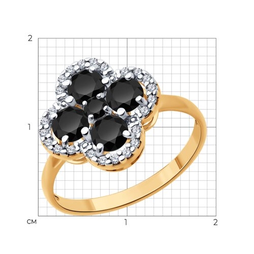 Кольцо из серебра с янтарем