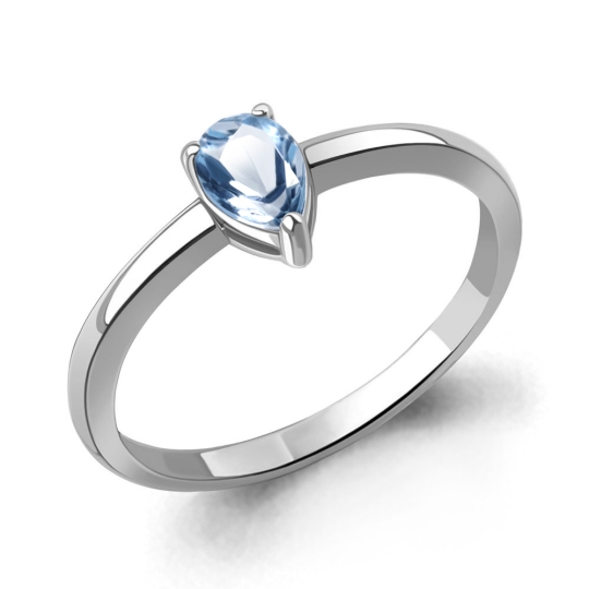 Серьги из серебра с топазами Swiss