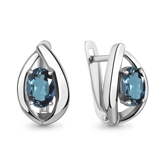 Кольцо из серебра с топазом London