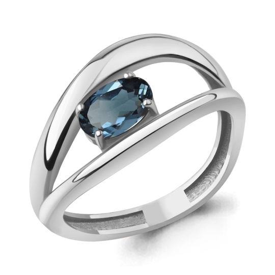 Кольцо из серебра с бриллиантом