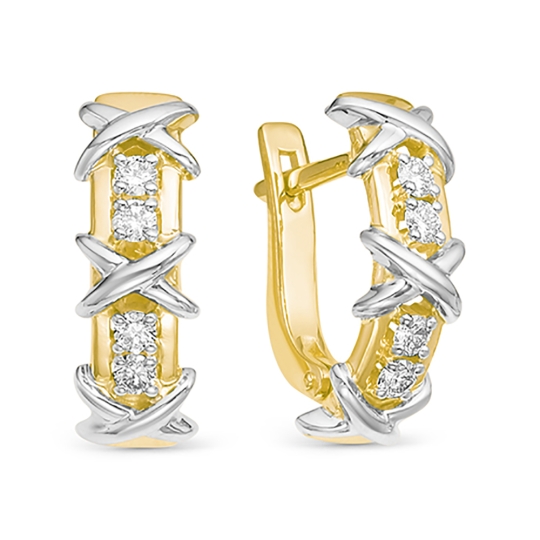 Серьги из золота с жемчугом