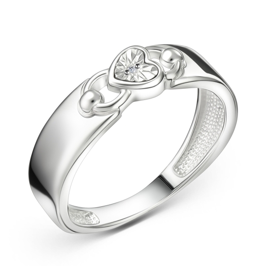 Серьги из серебра с бриллиантами