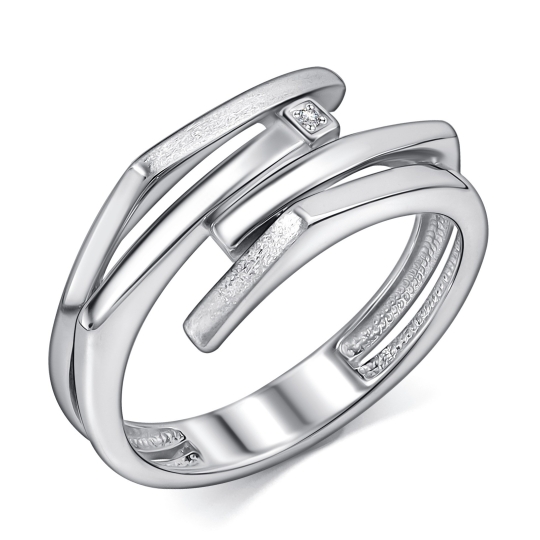 Серьги из серебра с бриллиантами