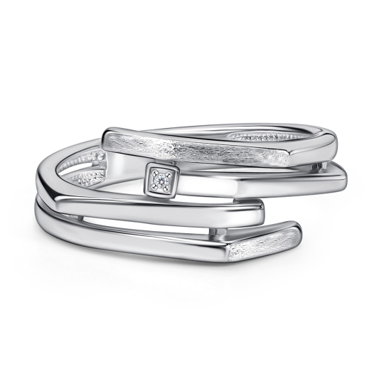 Серьги из серебра с бриллиантами