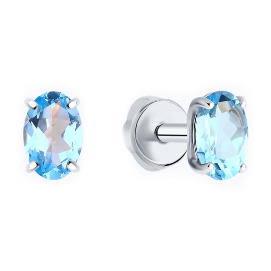 Серьга-кафф из серебра 