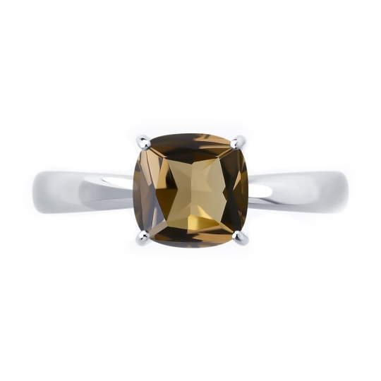 Кольцо из серебра с фианитами