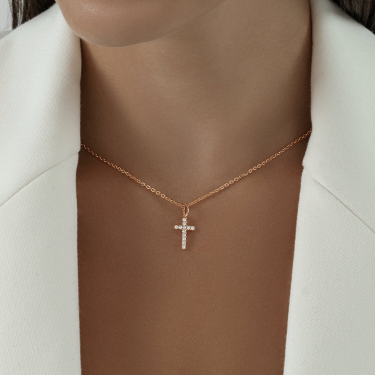 Парная подвеска из серебра с позолотой