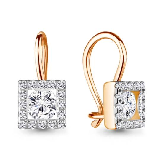 Серьги конго из серебра