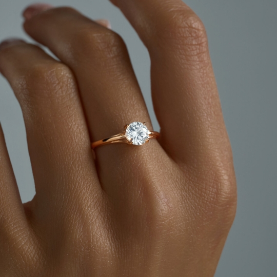 Серьги из серебра с позолотой и фианитами