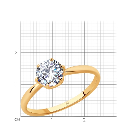 Кольцо из серебра с топазом