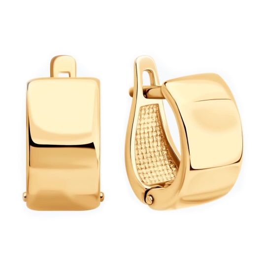 Серьги из серебра с позолотой, жемчугом и фианитами