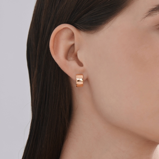 Серьги из серебра с позолотой, жемчугом и фианитами