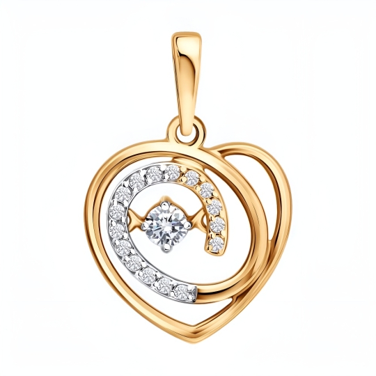 Подвеска из золота с образом "Казанская Божья Матерь"