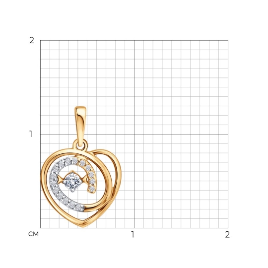 Подвеска из золота с образом "Казанская Божья Матерь"