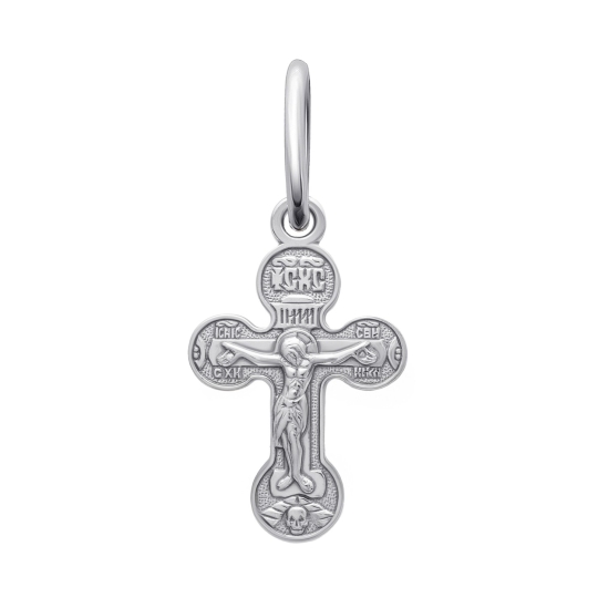 Подвеска-крест из серебра