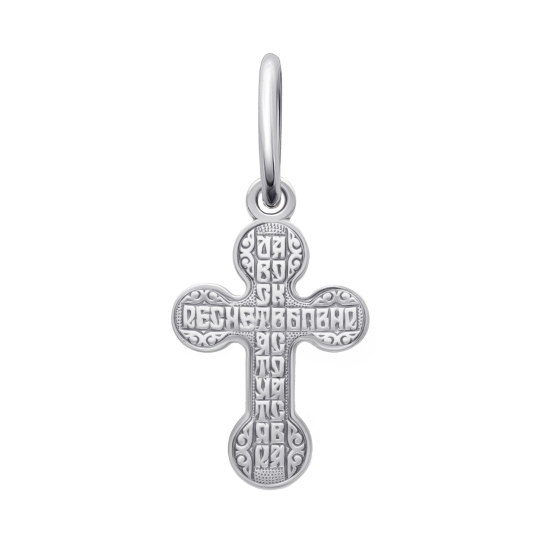 Подвеска-крест из серебра