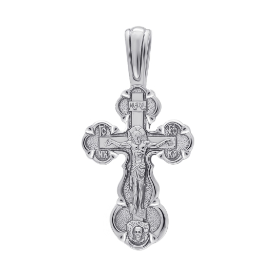 Подвеска-крест из серебра
