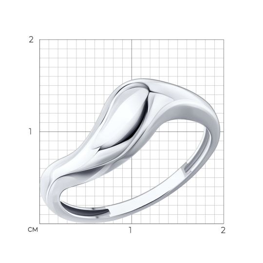 Кольцо из белого золота