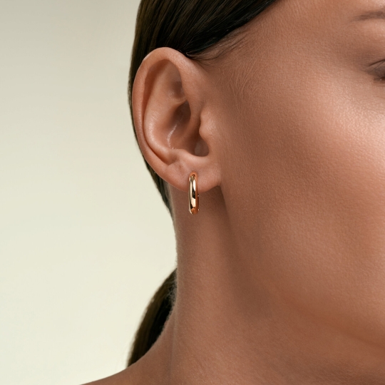 Серьги из золота с бриллиантами и рубинами