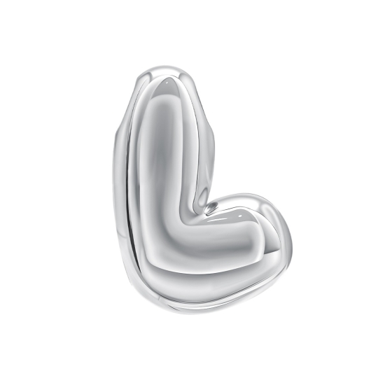 Подвеска-буква из серебра "С"