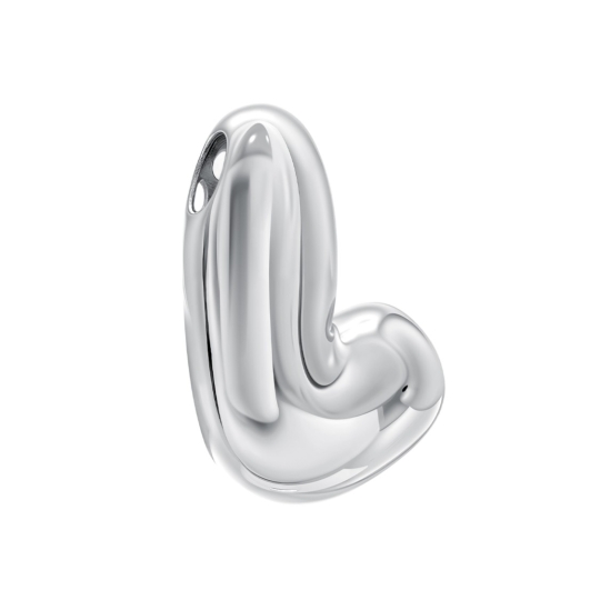 Подвеска-буква из серебра "С"