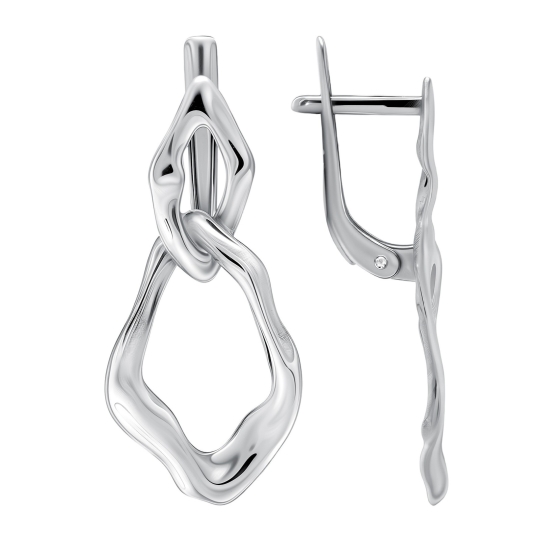 Серьги из серебра с эмалью