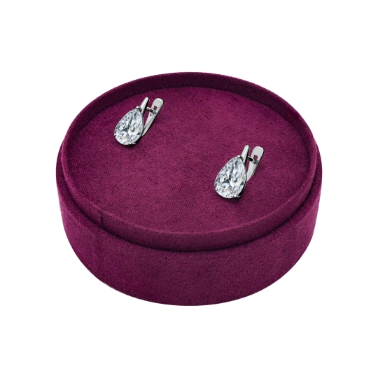 Серьги из золота с фианитами