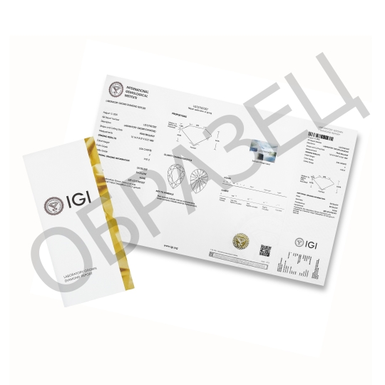 Серьги из золота с фианитами