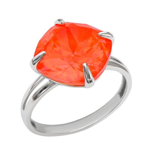 Кольцо из серебра с ювелирным кристаллом