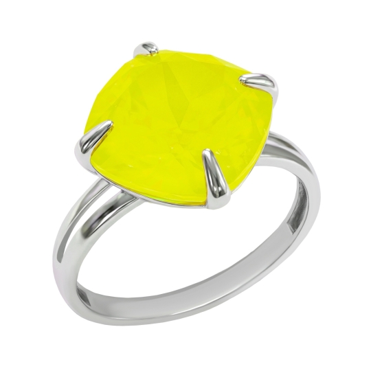 Подвеска из серебра с ювелирным кристаллом