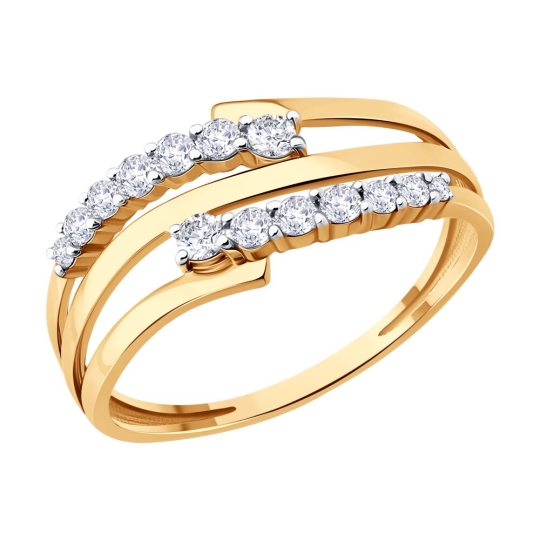 Кольцо из золота с бриллиантами