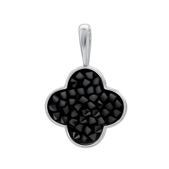 Кольцо из серебра с кристальной тканью