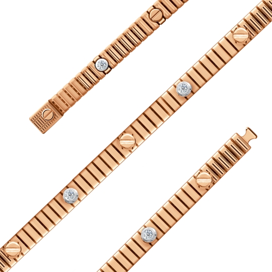 Браслет из золота с алмазной гранью